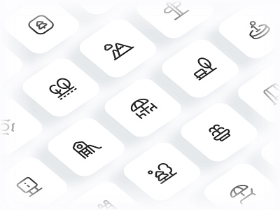 Myicons✨ — Outdoor, Park vector line icons pack