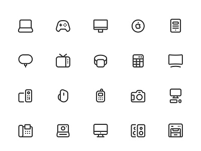 Myicons✨ — Computers, Devices, Electronic vector line icons pack