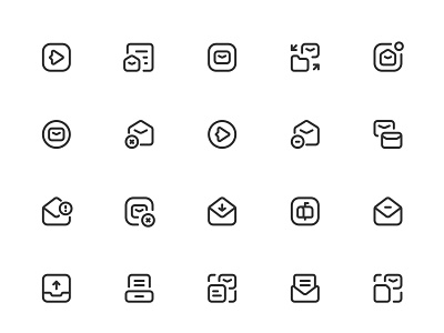 Myicons✨ — Emails vector line icons pack essential icons icon design icon pack icons icons design icons pack interface icons line icons sketch sketch icons ui ui design ui designer ui icons ui kit ui pack ui set web design web designer web ui