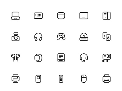 Myicons✨ — Computers, Devices, Electronic vector line icons pack