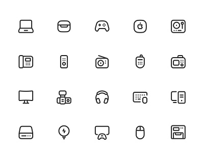 Myicons✨ — Computers, Devices, Electronic vector line icons pack