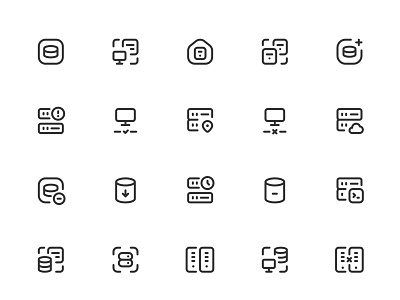 Myicons✨ — Servers, Databases vector line icons pack essential icons figma icons icon design icon pack icons icons design icons pack interface icons line icons sketch icons ui ui design ui designer ui icons ui kit ui pack ui set web design web designer web ui