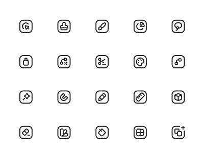 Myicons✨ — Design, Tools vector line icons pack