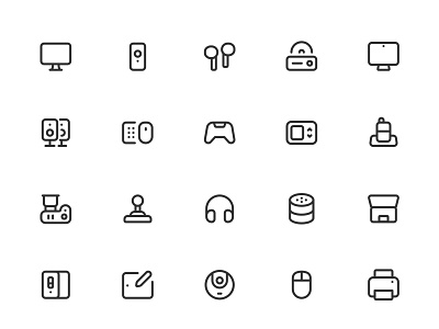 Myicons✨ — Computers, Devices, Electronic vector line icons pack