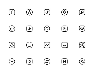 Myicons✨ — Social, Media vector line icons pack essential icons figma icons icon design icon pack icons icons design icons pack interface icons line icons sketch icons ui ui design ui designer ui icons ui kit ui pack ui set web design web designer web ui