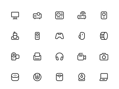 Myicons✨ — Computers, Devices, Electronic vector line icons pack