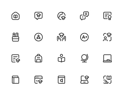 Myicons✨ — School, Learning vector line icons pack essential icons figma figma icons icon design icon pack icons icons design icons pack interface icons line icons sketch icons ui ui design ui designer ui icons ui kit ui pack web design web designer web ui