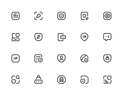 Myicons✨ — Protection, Security vector line icons pack