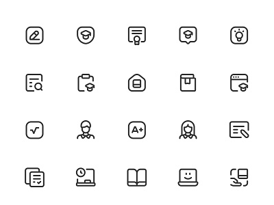 Myicons✨ — School, Learning vector line icons pack figma figma icons icon design icon pack icons icons pack interface icons line icons sketch icons ui ui design ui designer ui icons ui kit ui pack web design web designer