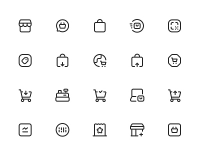 Myicons✨ — Shopping, Ecommerce vector line icons pack