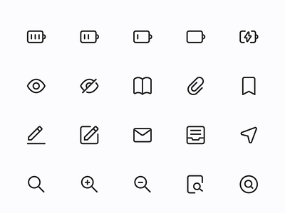 Myicons — Interface, Essential line icons
