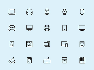 Myicons — Computers, Devices Line Icons flat icons icon icon collection icon design icon pack icon set icons icons design icons pack icons set interface icons line icons myicons ui ui design ui designer ui icons ui web design uiux web designer