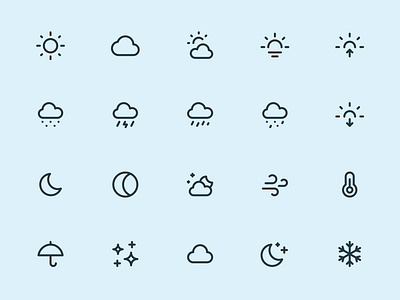 Myicons — Weather, Climate line icons essential icons icon collection icon design icon pack icon set icons icons design icons pack icons set interface icons line icons myicons ui ui design ui designer ui icons ui kit weather icons web design web designer