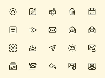 Myicons — Emails, Mail line icons essential icons falt icons flat icons icon collection icon design icon pack icons icons design icons pack interface icons line icons mail icons myicons ui ui design ui designer ui icons ui kit web design web designer