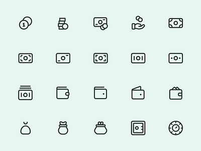 Myicons — Money, Coins line icons finance icons flat icons icon design icon pack icons icons pack icons set interface icons line icons money icons myicons ui ui design ui designer ui dsigner ui icons ui kit web web design web designer