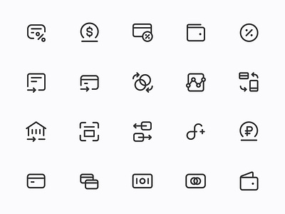 Myicons — Payments, Finance line icons