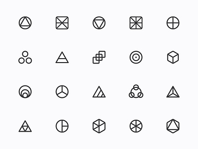 Myicons — Geometric, Abstract line icons abstract abstraction flat icons geometric shapes icons design icons pack interface icons line icons logotype myicons symbols symols ui ui design ui designer ui icons web design web designer