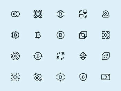 Myicons — Crypto, Currency line icons bitcoin icons crypto icons currency icons flat icons icon icon design icon set icons icons design icons pack iconset interface icons line icons myicons ui ui design ui designer uiux web designer webdesign