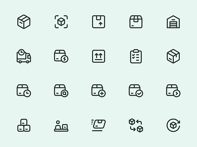 Myicons — Delivery, Shipping line icons