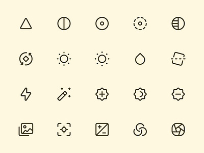 Myicons — Photo, Edit line icons