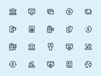 Myicons — Payments, Finance line icons