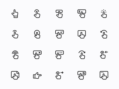 Myicons — Hand, Cursor vector line icons essential icons flat icons icon design icon pack icons icons design icons pack interface icons line icons myicons ui ui design ui designer ui icons ui kit ui pack ui set web design web designer web ui