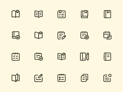 Myicons — Content, Edit vector line icons