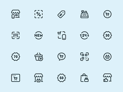 Myicons — Shopping, Ecommerce line icons