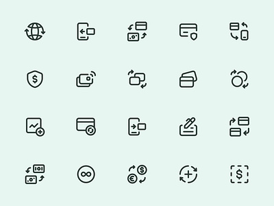 Myicons — Payments, Finance line icons