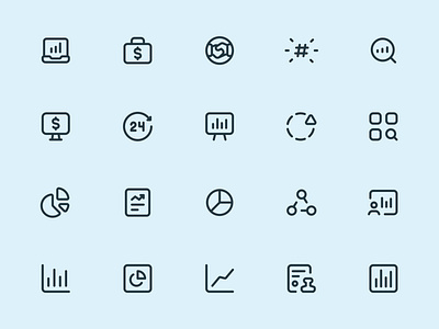 Myicons — Business, Products line icons