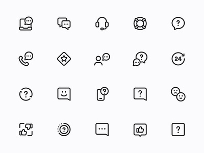 Myicons — Support, Help, Service line icons essential icons flat icons icon design icon pack icons icons design icons pack interface icons line icons myicons ui ui design ui designer ui icons ui kit ui pack ui set web design web designer web ui