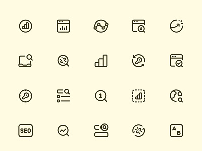 Myicons — SEO vector line icons pack