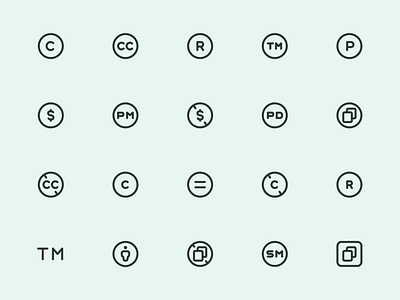 Myicons — CopyRight vector line icons