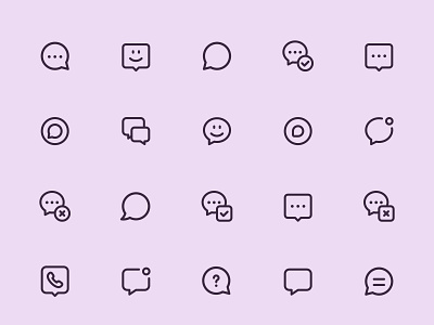 Myicons — Messages, Chat vector line icons