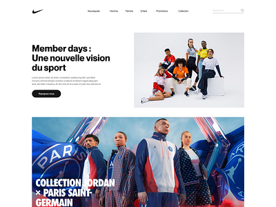 Nike homepage branding dailyui design homepage nike ui ux website