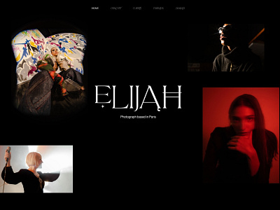 Elijah portfolio graphic design portfolio ui website