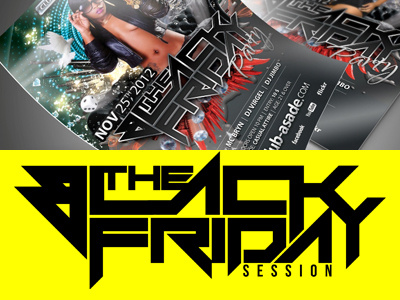 Black Friday black flyer friday hip hop party posters rb session