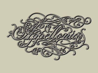 Appellonia decorative lettering retro type typo typography vintage