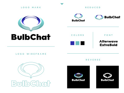 BulbChat - Logo Design app blue brand identity branding bulb chat clean design graphic design logo logo inspiration nice design simple logo smart techy typography ui vector logo