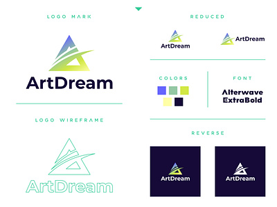 ArtDream - Logo Design - Branding app brand identity branding clean design dream graphic design logo nice design simple logo star vector