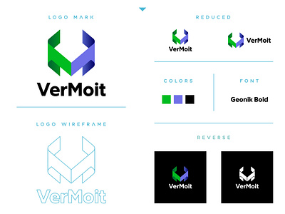 VerMoit - Logo Design - Branding branding clean design design design inspiration eye catching graphic design logo logo design simple design ui vector vector design visual communication