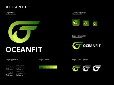 OceanFit - Logo Design - Branding app brand identity branding clean design design inspiration graphic design illustration logo nice design ui vector