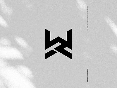 WR - Logo Design - Monochrome app branding clean design design inspiration graphic design illustration logo logo design monochrome monocolor ui ux vector