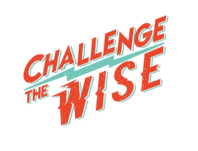 Challenge the Wise branding illustration logo logo design logodesign logotype typography vector