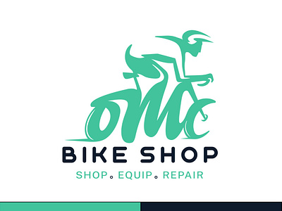 OMC Bike Shop branding design illustration illustrator logo logo design logodesign logotype typography vector