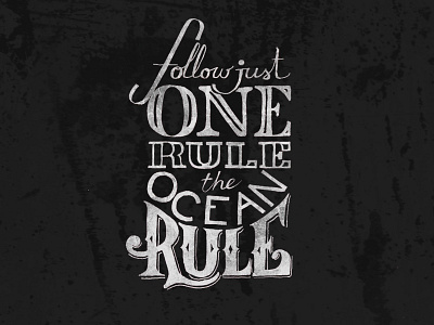 One Rule font hand hand letter hand lettering handwritting letter type typo lettering