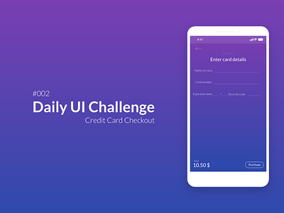 Daily UI Challenge #002 002 adobe xd adobexd dailyui dailyui 002 ui design