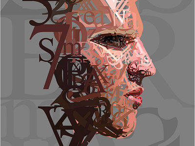 Portrait abstract abstract art charachter design illustration portrait simbol typography