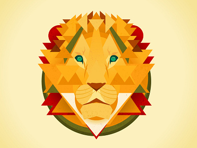 Lion abstract abstract art animal illustration lion triangle vector