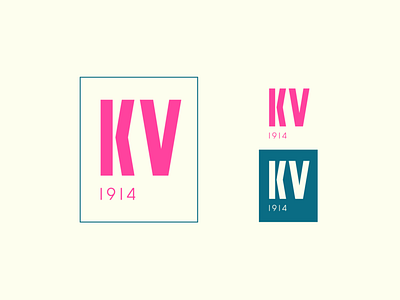 KV 1914 logo brand branding design logo minimal minimalism typography vector